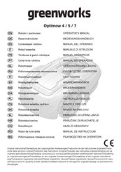 GreenWorks Optimow 5 Manual Del Operario