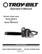 Troy-Bilt TB3516 Manual De Operador