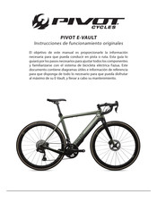 PIVOT cycles E-VAULT Instrucciones De Funcionamiento Originales