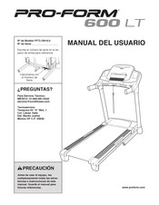 Pro-Form 600 LT Manual Del Usuario