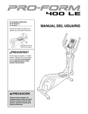 Pro-Form 400 LE Manual Del Usuario