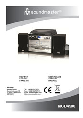 SOUNDMASTER MCD4500 Manual Del Usuario