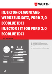 Würth 1952 003 535 Traducción Del Manual De Instrucciones De Servicio Original