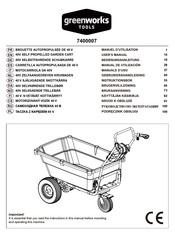 GreenWorks Tools 7400007 Manual De Utilización