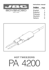 jbc advanced Serie Manual Del Usuario