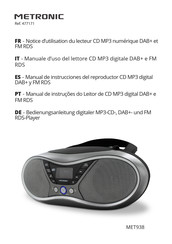 Metronic MET938 Manual De Instrucciones