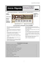 Korg microKORG Inicio Rápido