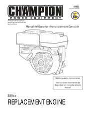 Champion Power Equipment 61302 Manual Del Operador Y Instrucciones De Operación