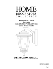 Home Decorators Collection 253-638 Manual De Instrucciones