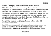 Nokia CA-126 Manual Del Usuario