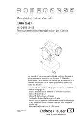 Endress+Hauser Cubemass Manual De Instrucciones Abreviado