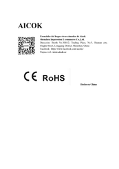 Aicok PC-001 Manual De Instrucciones