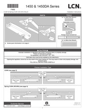 Allegion LCN 1450DA Serie Instrucciones De Instalación