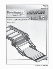 Maxon RA-35 Manual De Mantenimiento