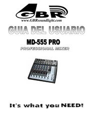 GBR MD-555 PRO Guia Del Usuario