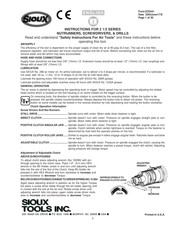 Sioux Tools 2XP1380 Instrucciones