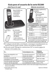 Uniden D2280 Serie Guía Para El Usuario