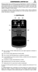 Behringer CL9 Manual De Instrucciones