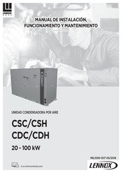 Lennox EMEA CSH 045D Manual De Instalación, Funcionamiento Y Mantenimiento