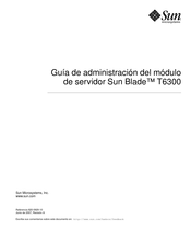 Sun Microsystems Sun Blade T6300 Guía De Administración