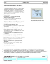 Lutron L-HWLV2-WIFI Manual De Instrucciones