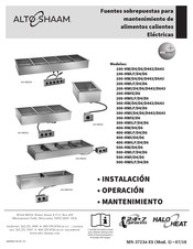 Alto-Shaam 100-HW/D6 Instalación Operación Mantenimiento