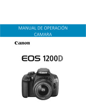 Canon EOS 1200D Manual De Operación