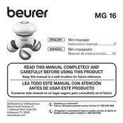 Beurer MG 16 Manual De Instrucciones