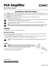 QSC PLD Serie Guide De Mise En Route Rapide