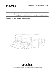 Brother GT-782 Manual De Instruccion