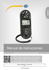 PCE Instruments PCE-EM 890 Manual De Instrucciones