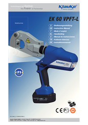 Klauke EK 60 VPFT-L Manual De Instrucciones