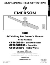 Emerson Duo CF560SW00 Manual Del Propietário