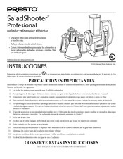 Presto SaladShooter Manual De Instrucciones