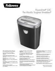 Fellowes Powershred 53C Manual Del Usario