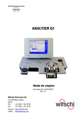 witschi Analyzer Q1 Modo De Empleo