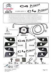 CITROEN 9482.70 Manual De Instrucciones