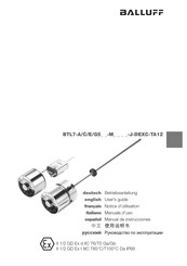 Balluff BTL7-A/C/E/G5-M-J-DEXC-TA12 Serie Manual De Instrucciones