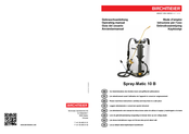 Birchmeier Spray-Matic 10 B Guia Del Usuario