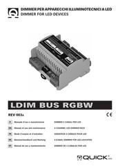 Quick LDIM BUS RGBW Manual De Uso Y Mantenimiento