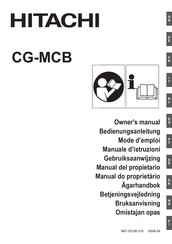 Hitachi CG-MCB Manual Del Propietário