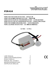 Velleman PIR416 Manual Del Usuario