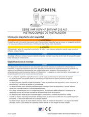 Garmin VHF Serie Instrucciones De Instalación