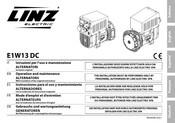 Linz electric E1W13 DC Instrucciones Para El Uso Y Mantenimiento