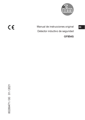 IFM GF854S Manual De Instrucciones Original