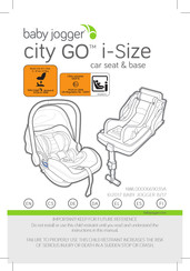 Baby Jogger city GO i-Size Manual De Instalación