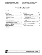S&C Alduti-Rupter Instalación Y Operación