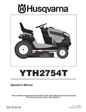 Husqvarna YTH2754T Manual De Dueños