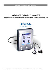 Archos Gmini XS Serie Manual Completo Del Usuario