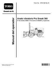 Toro Pro Sneak 360 Manual Del Operador